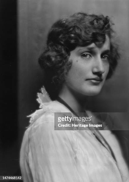 Bouvier, Edith Ewing, Miss , portrait photograph, circa 1913. Creator: Arnold Genthe.