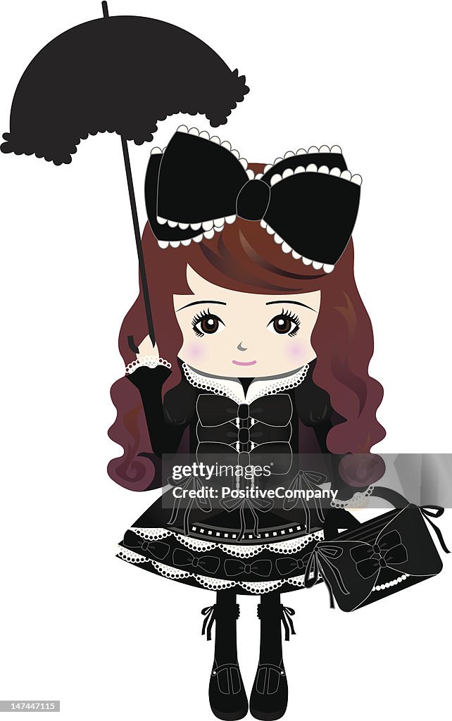 Tokyo Harajuku Gothic & Lolita Fashion Style young woman