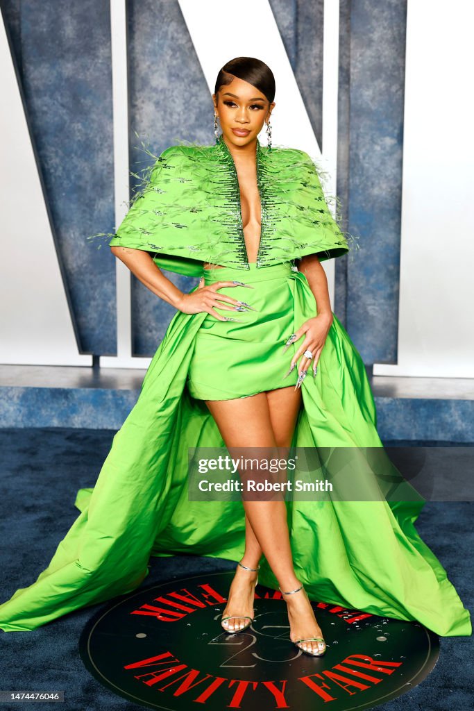 Saweetie attends 2023 Vanity Fair Oscar After Party Arrivals at... News