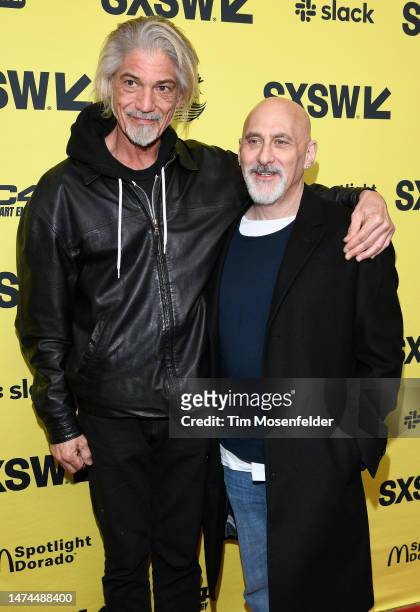 Talkington and Jeff Robinov attend the premiere of "Air" during the 2023 SXSW conference and festival at the Paramount Theatre on March 18, 2023 in...