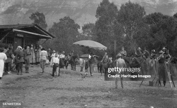 Movie set for a western, between 1896 and 1942. Creator: Arnold Genthe.