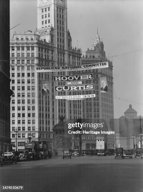 Travel views of the American Southwest, between 1899 and 1928. US elections: 'Republican National Committee Western Headquarters - Hoover and...