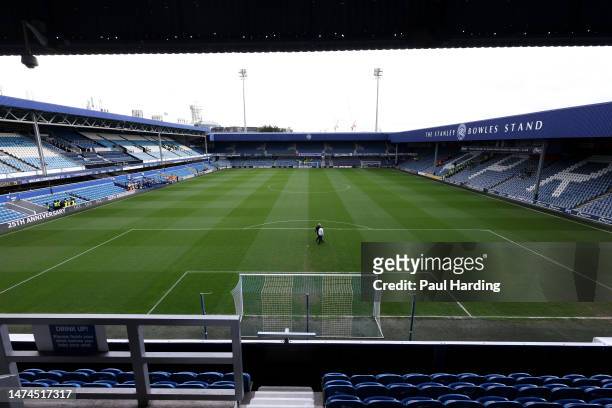 General view inside the stadium prior to the Sky Bet Championship match between Queens Park Rangers and Birmingham City at Loftus Road on March 18,...