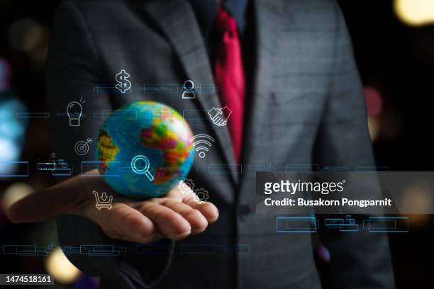 hands holding  virtual global internet connection metaverse, business internet connection and digital marketing application technology, financial and banking, digital link tech, big data. - interview icon stock pictures, royalty-free photos & images