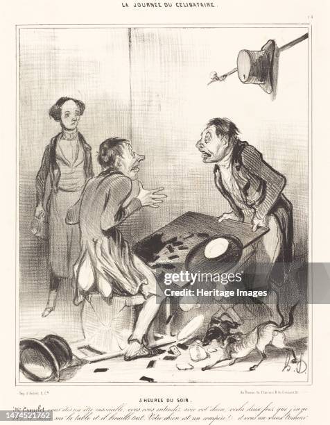 Singles' Day - 5 heures du soir, 1839. 5 p.m. Creator: Honore Daumier.