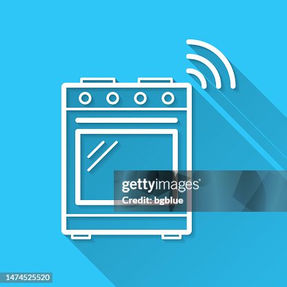 Smart range. Icon on blue background - Flat Design with Long Shadow Smart range. Icon on blue background - Flat Design with Long Shadow
