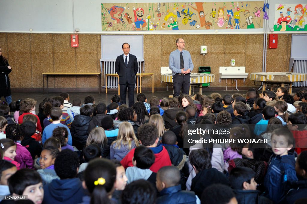 FRANCE2012-ELECTIONS-PS-HOLLANDE-CRIME-SCHOOL-JEWS-SHOOTING
