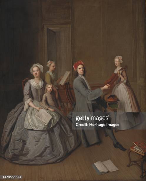 The Artist's Family Making Music Together, 1728-1732. Creator: Balthasar Denner.