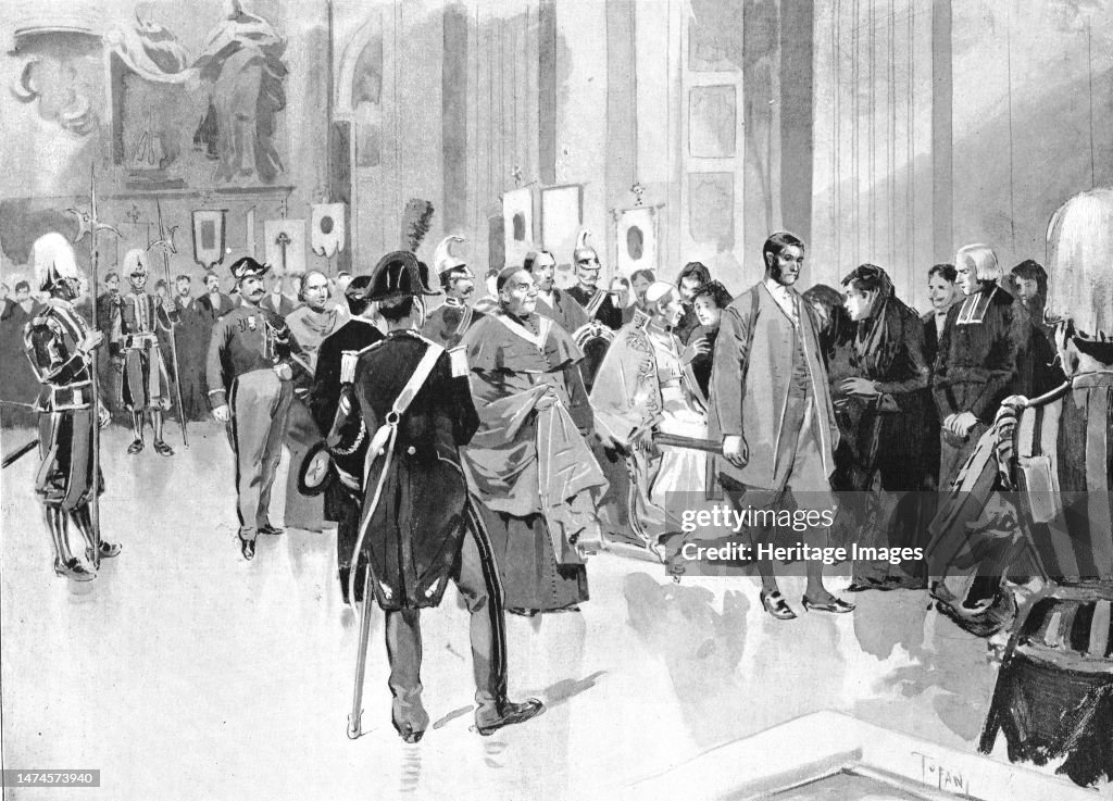 The Pope Blessing The French Pilgrims In Rome 1
