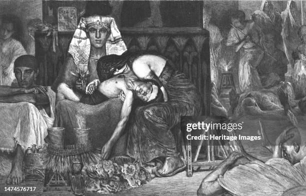 ''The Death of the First Born', after Lawrence Alma-Tadema, R.A.'From "Modern Artists" by F.G.Dumas. [J.S.Virtue & Co Ltd, London, c1880]. Creator: A...