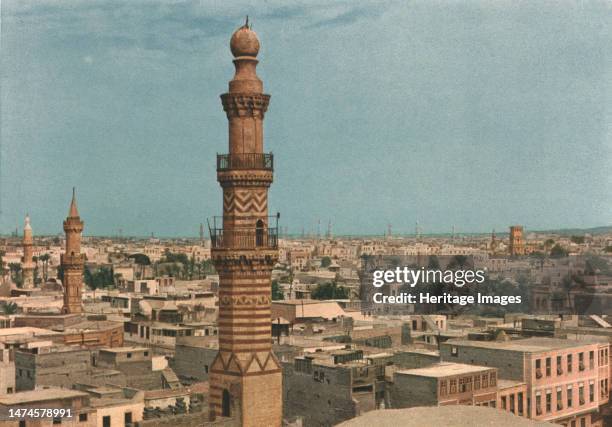 ''Le Caire a vol d'oiseau; Le Nord-Est Africain', 1914. From "Grande Geographie Bong Illustree", 1914. Creator: Unknown.