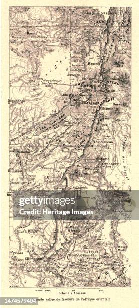 ''Grande vallee de fracture de lAfrique orientale; Afrique Australe', 1914. From "Grande Geographie Bong Illustree", 1914. Creator: Unknown.