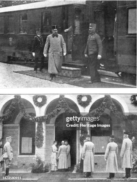 ''Francois-Ferdinand etait venu en Bosnie pour y proceder a une inspection militaire', 1914. From "L'Album de la Guerre 1914-1919, Volume I"...