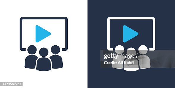 Video learning icon. Solid icon vector illustration. For website design, logo, app, template, ui, etc. Video learning icon. Solid icon vector illustration. For website design, logo, app, template, ui, etc.