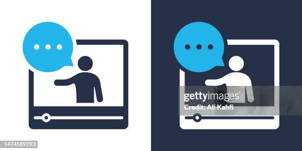 online learning icon. solid icon vector illustration. for website design, logo, app, template, ui, etc. - instructions icon stock illustrations