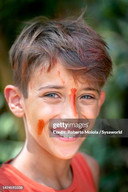 portrait of beautiful boy smiling at camera - innocuous stock pictures, royalty-free photos & images