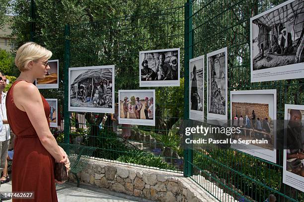 Princess Charlene attends the annual Monaco Red Cross Pique-Nique at Jardins Princesse Antoinette on June 30, 2012 in Monaco, Monaco.