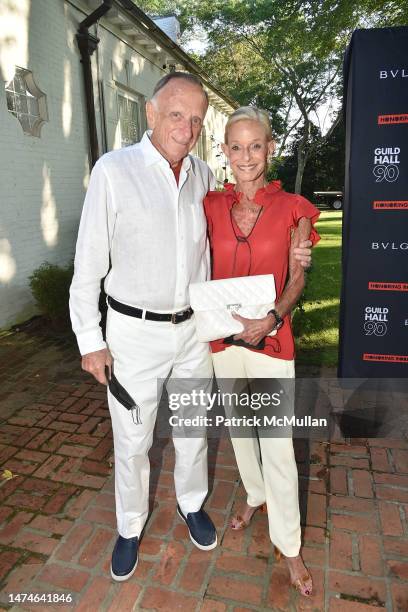 Yoav Krill and Linda Lindenbaum attend Guild Hall Summer Gala at Guild Hall on August 6, 2021 in East Hampton, NY.