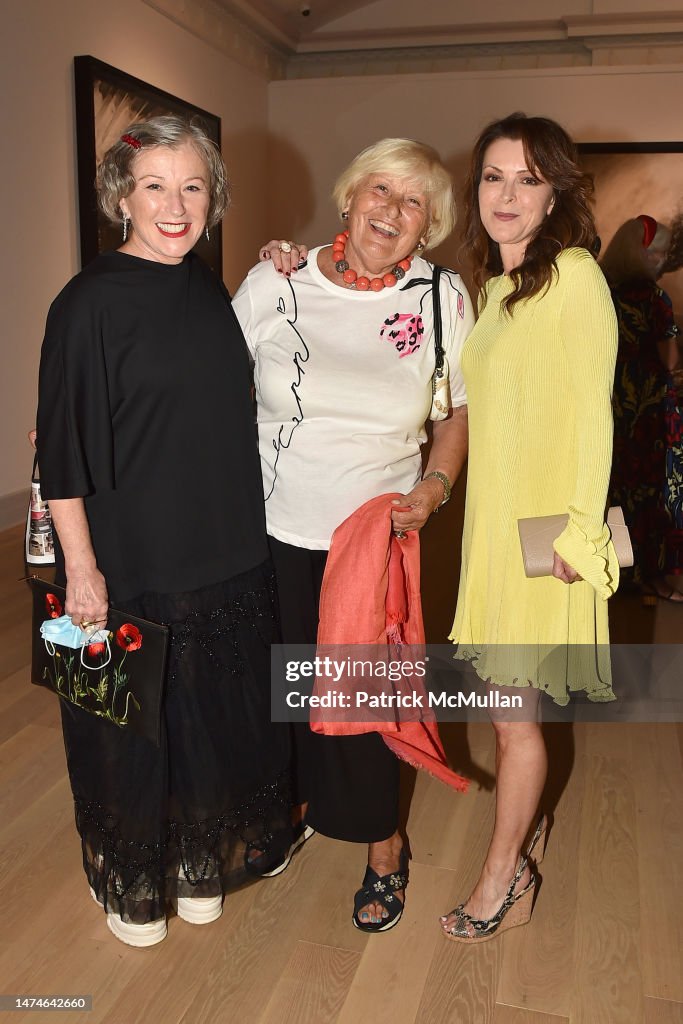 Cindy Sherman, Neda Young and Sophie Chahinian attend Guild Hall ...