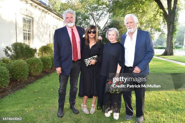 Ted Jessup, Jenni Muldaur, Cindy Sherman and Jack Hanley attend Guild Hall Summer Gala at Guild Hall on August 6, 2021 in East Hampton, NY.