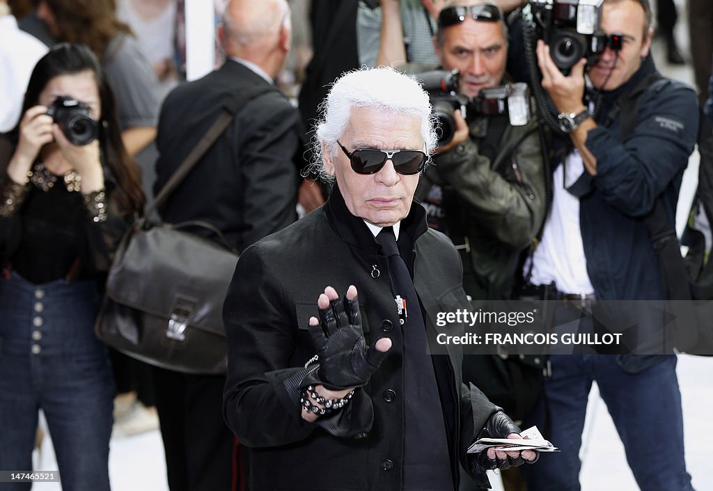 German-born fashion designer Karl Lagerf