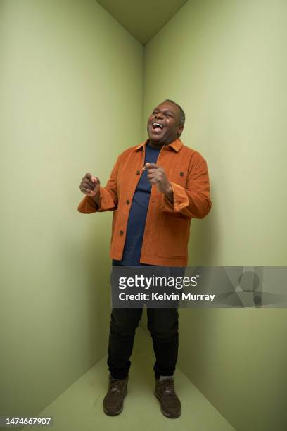 portrait of senior man smiling, dancing and having fun - black studio stock pictures, royalty-free photos & images