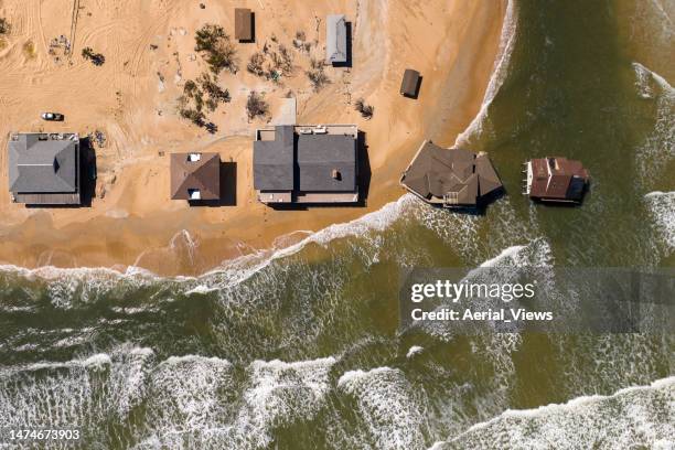 vista con drones de casas en summer haven - florida - florida estados unidos fotografías e imágenes de stock