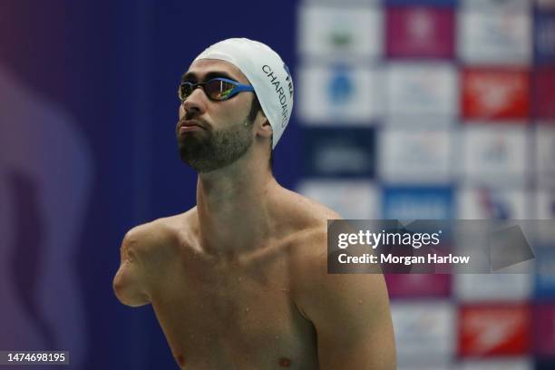 Laurent Chardard of France ahead of the Men's MC 50m Freestyle heats during Day Four of the Citi Para Swimming World Series inc. British...