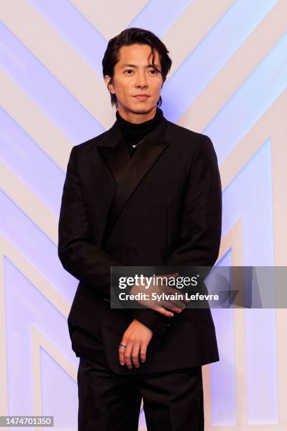 Tomohisa Yamashita attends the Series Mania Festival - day three on March 19, 2023 in Lille, France.