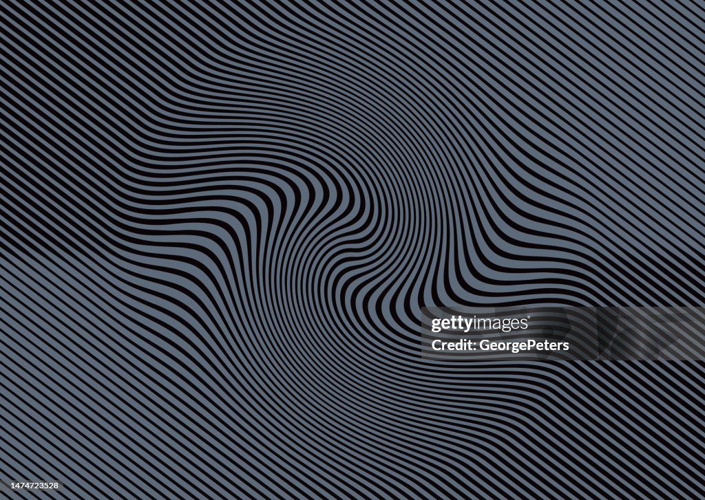 Halftone Background of rippled, wavy lines