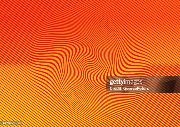 halftone background of rippled, wavy lines - yin yang background stock illustrations