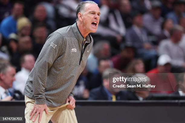 Head coach Jamie Dixon of the TCU Horned Frogs is seen during the first half against the Gonzaga Bulldogs in the second round of the NCAA Men's...