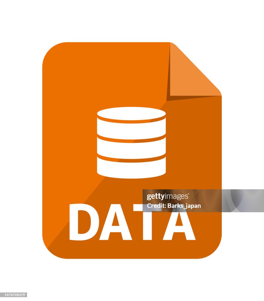 Various file type vector icon illustration | Data