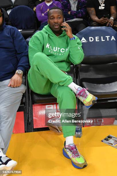 Rich Paul attends a basketball game between the Los Angeles Lakers and the Orlando Magic at Crypto.com Arena on March 19, 2023 in Los Angeles,...