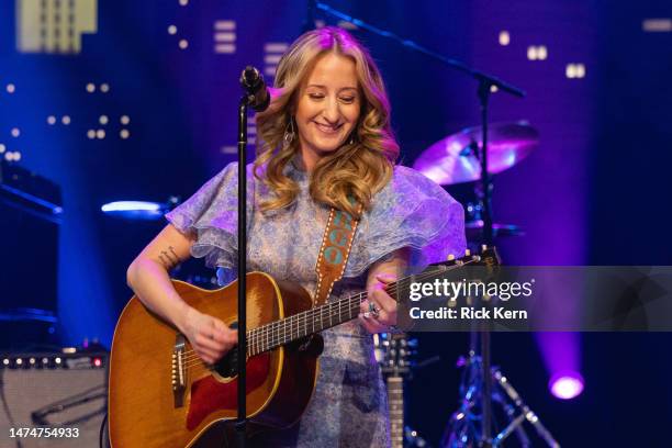 Singer-songwriter Margo Price performs onstage during a taping of the long-running concert series "Austin City Limits" at ACL Live on March 19, 2023...