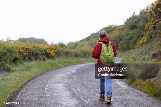 taking care of her wellbeing - elderly woman from behind stock pictures, royalty-free photos & images