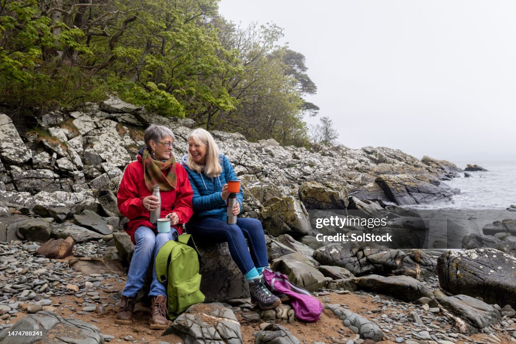 Eine Pause an der Küste