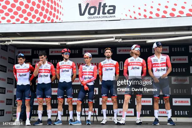 General view of Giulio Ciccone of Italy, Juan Pedro Lopez of Spain, Quinn Simmons of The United States, Jon Aberasturi of Spain, Kenny Elissonde of...