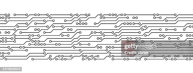 Banner of electronics pattern Banner of electronics pattern