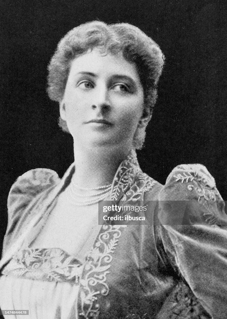 Portrait of 19th century stage celebrities: Emma Eames