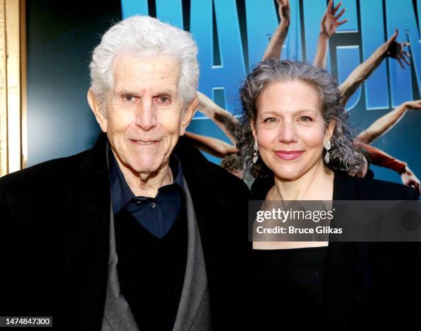 Tony Roberts and Nicole Roberts poses at the opening night of "Bob Fosse's "Dancin'" on Broadway at The Music Box Theatre on March 19, 2023 in New...