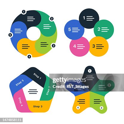 Multistep Process Infographic Set High-Res Vector Graphic - Getty Images