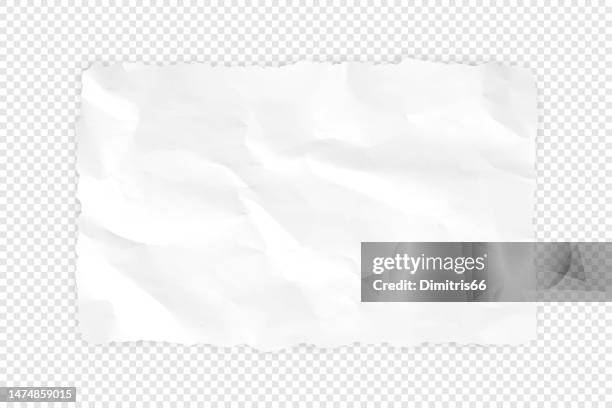 zerknitterter, zerrissener papierhintergrund - runzlig stock-grafiken, -clipart, -cartoons und -symbole
