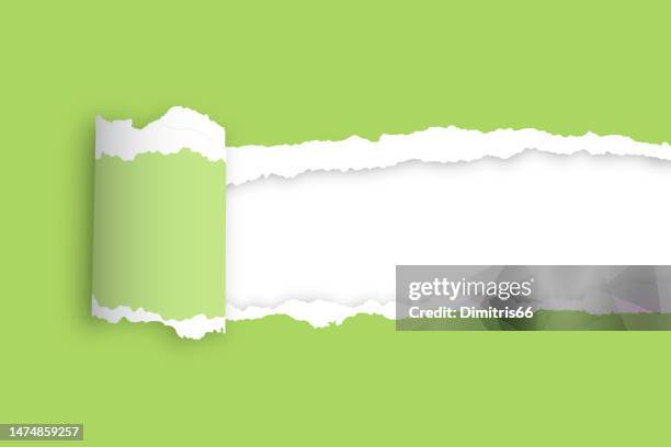 ilustrações de stock, clip art, desenhos animados e ícones de torn paper frame - rasgado