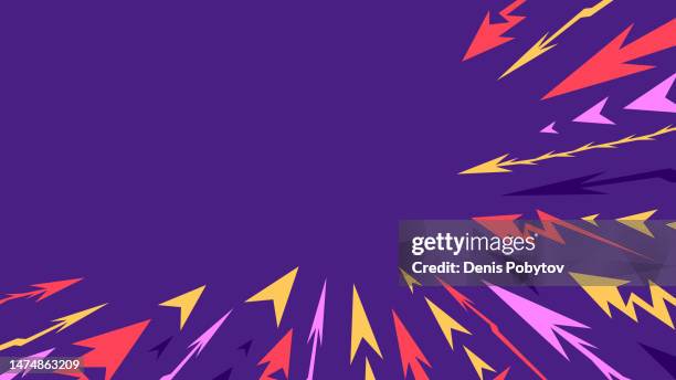 colorful banner illustration of abstract arrows and pointers pattern. - precision abstract stock illustrations