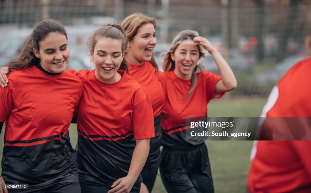 Female Group Rugby Female Rugby Team Celebrating Victory High-Res Stock Photo - Getty Images