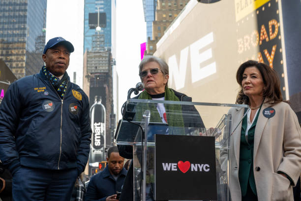 NY: NY Governor Kathy Hochul And NYC Mayor Eric Adams Launch 'We Love NY' Campaign
