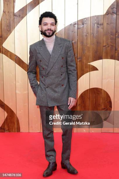 Justice Smith attends the "Dungeons And Dragons" Premiere at Zoopalast on March 20, 2023 in Berlin, Germany.
