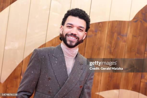 Justice Smith attends the "Dungeons And Dragons" Premiere at Zoopalast on March 20, 2023 in Berlin, Germany.