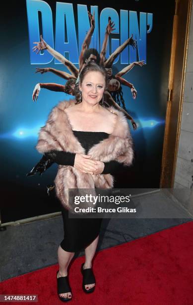 Nicole Fosse poses at the opening night of "Bob Fosse's "Dancin'" on Broadway at The Music Box Theatre on March 19, 2023 in New York City.